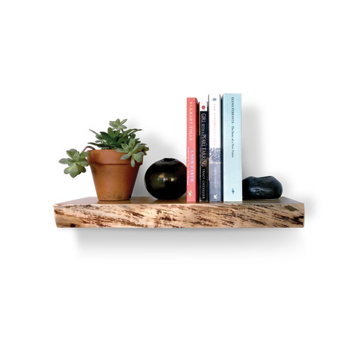 Loon Peak® Live Edge Cherry Floating Shelf Wayfair